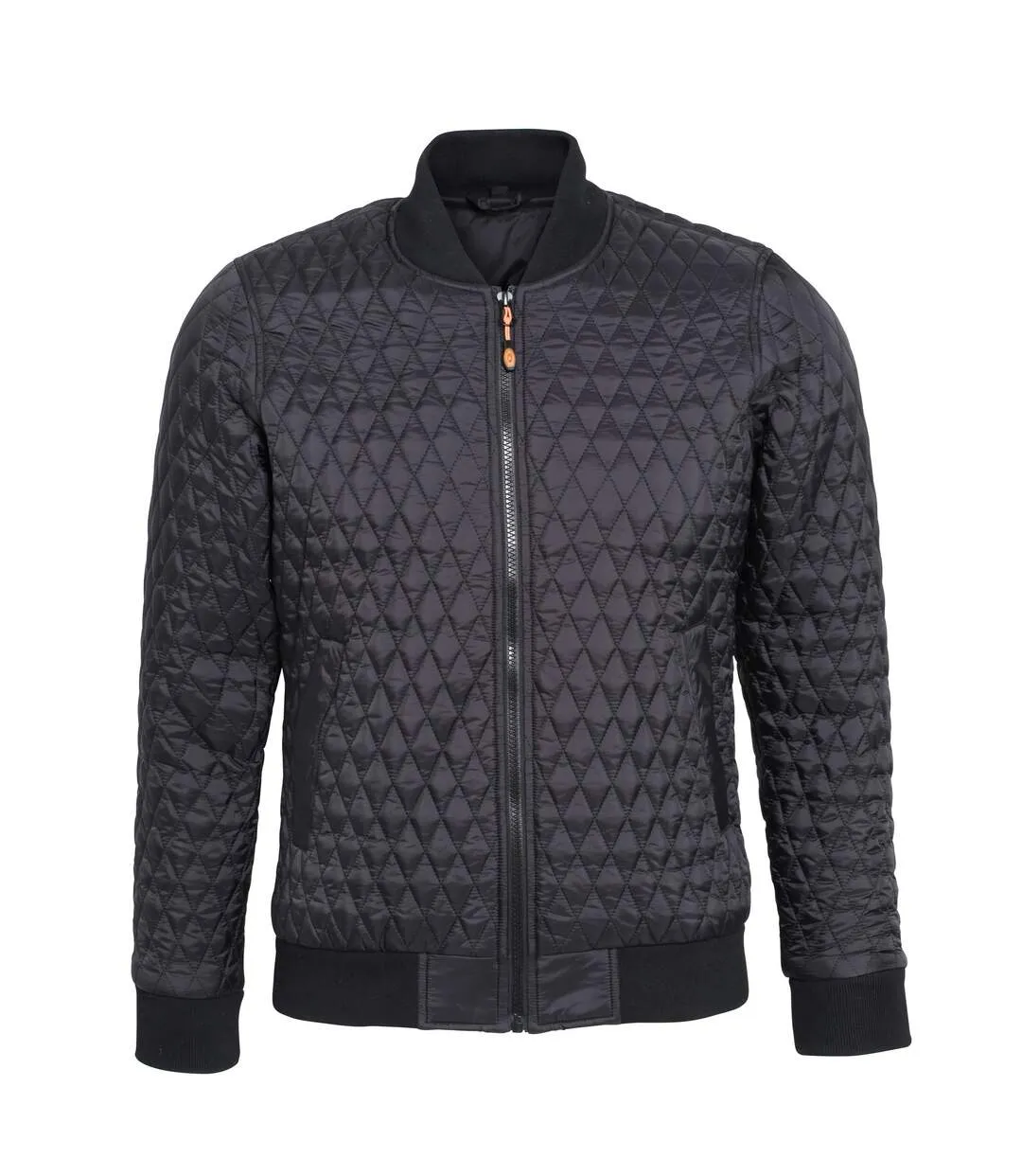 2786 Womens/Ladies Quilted Zip Up Flight Jacket (Black) - UTRW5343