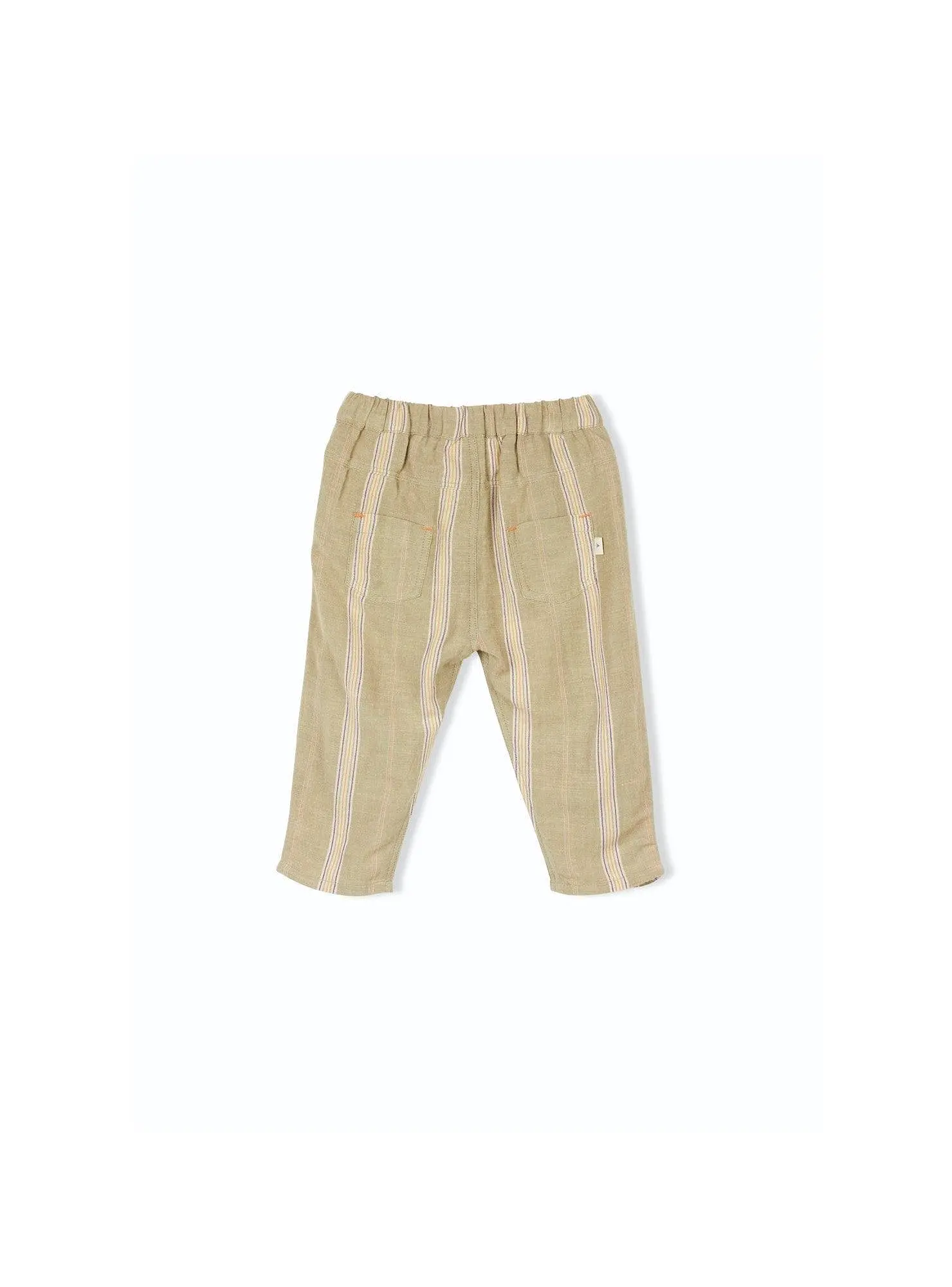 [70%OFF] STRIPED BABY PANTS LINEN