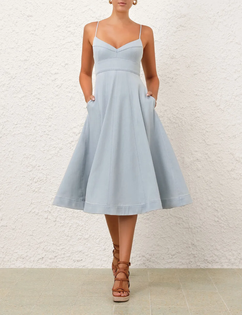 Acacia Denim Swing Dress