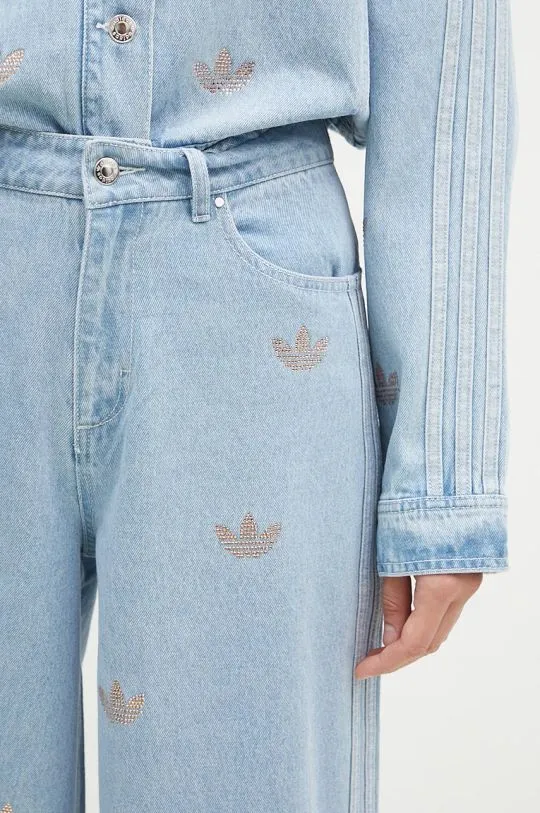 adidas Originals jeans Femme Galore Denim Rhinestone Pants women's JN3020