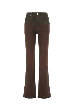 Amiri Panelled High-Waist Flared Pants