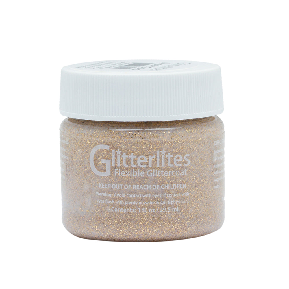 Angelus Glitter Leather Paint - Desert Gold 134