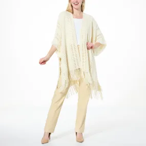      Antthony Fringe Sweater Topper     