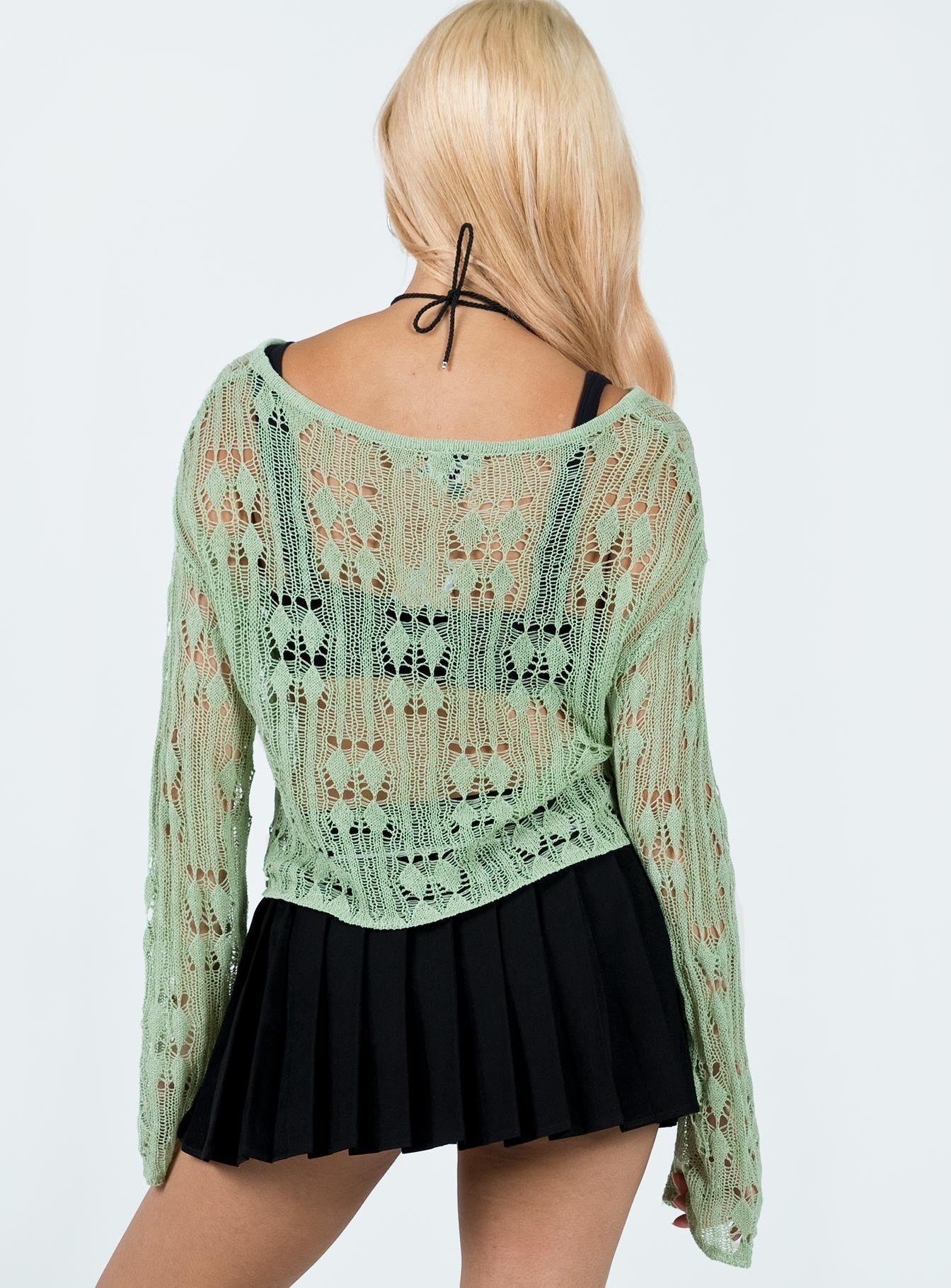 Asher Cropped Sweater Sage