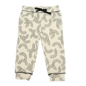 Bamboo Fleece Sweat Pants (Rainbow Toss Print)