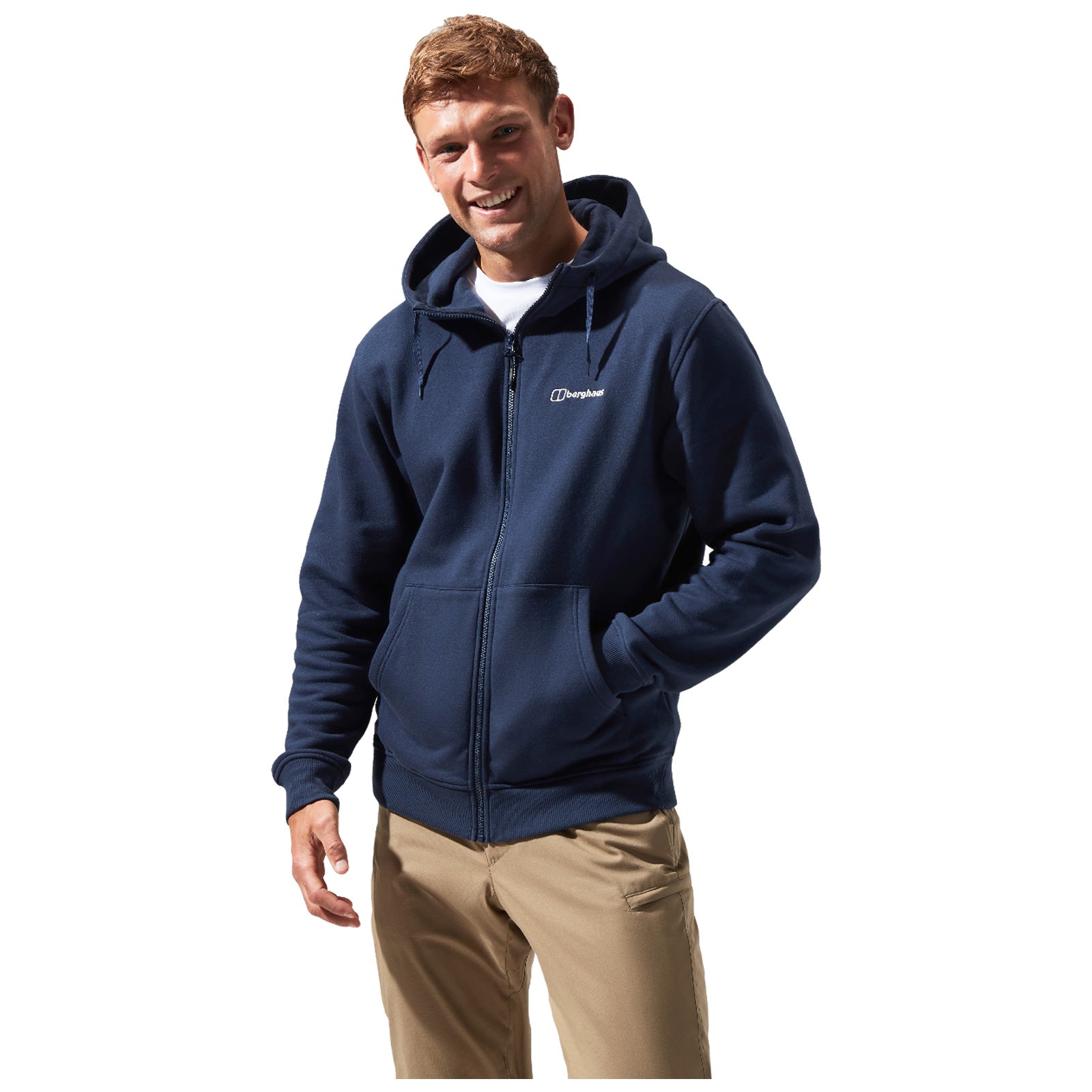 Berghaus Mens Logo Full Zip Hoodie