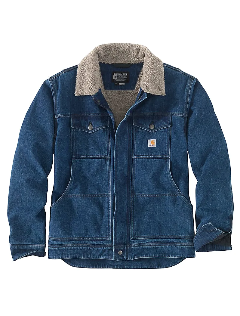 Carhartt Relaxed Fit Denim Sherpa-Lined Jacket