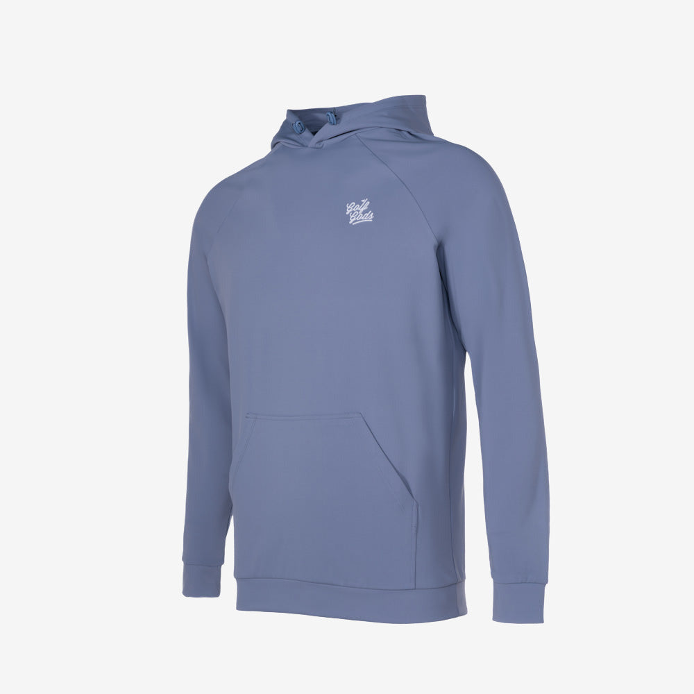 Clubhouse Script Hoodie in Pale Blue