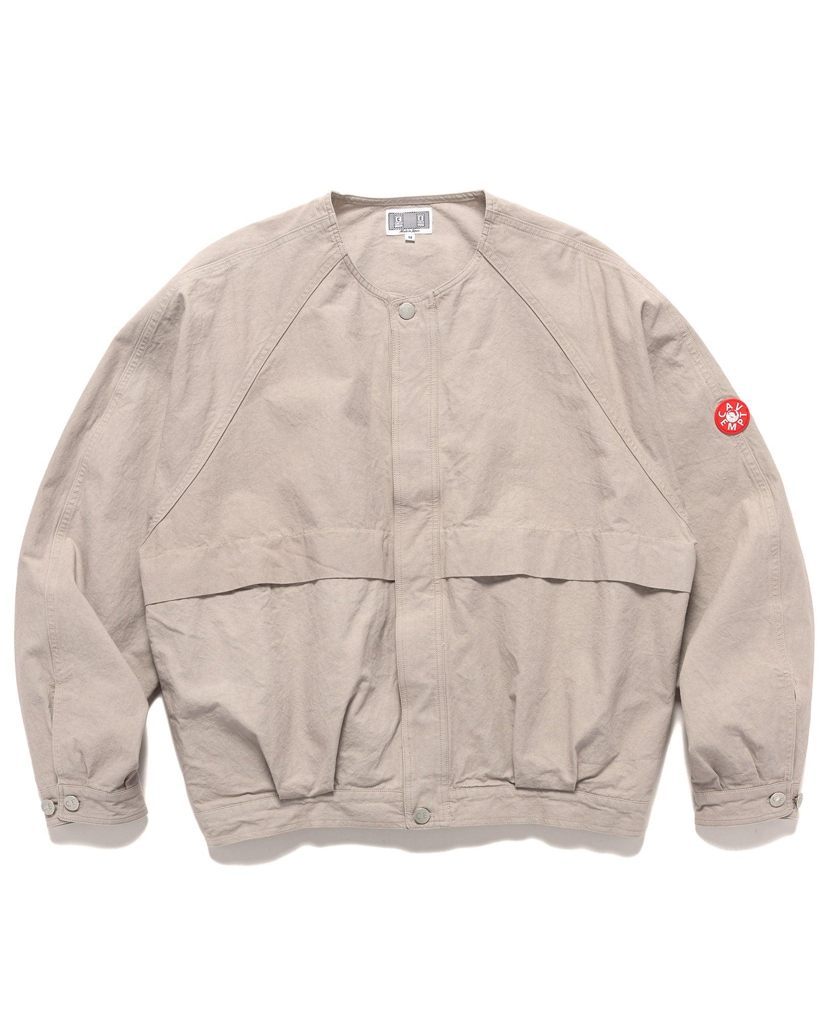 Collarless Jacket Beige