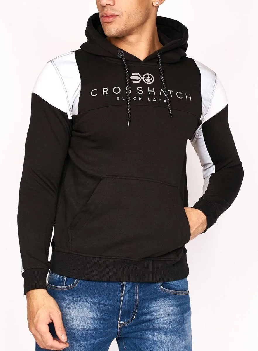 Crosshatch Pillworth Reflective Hoodie Black