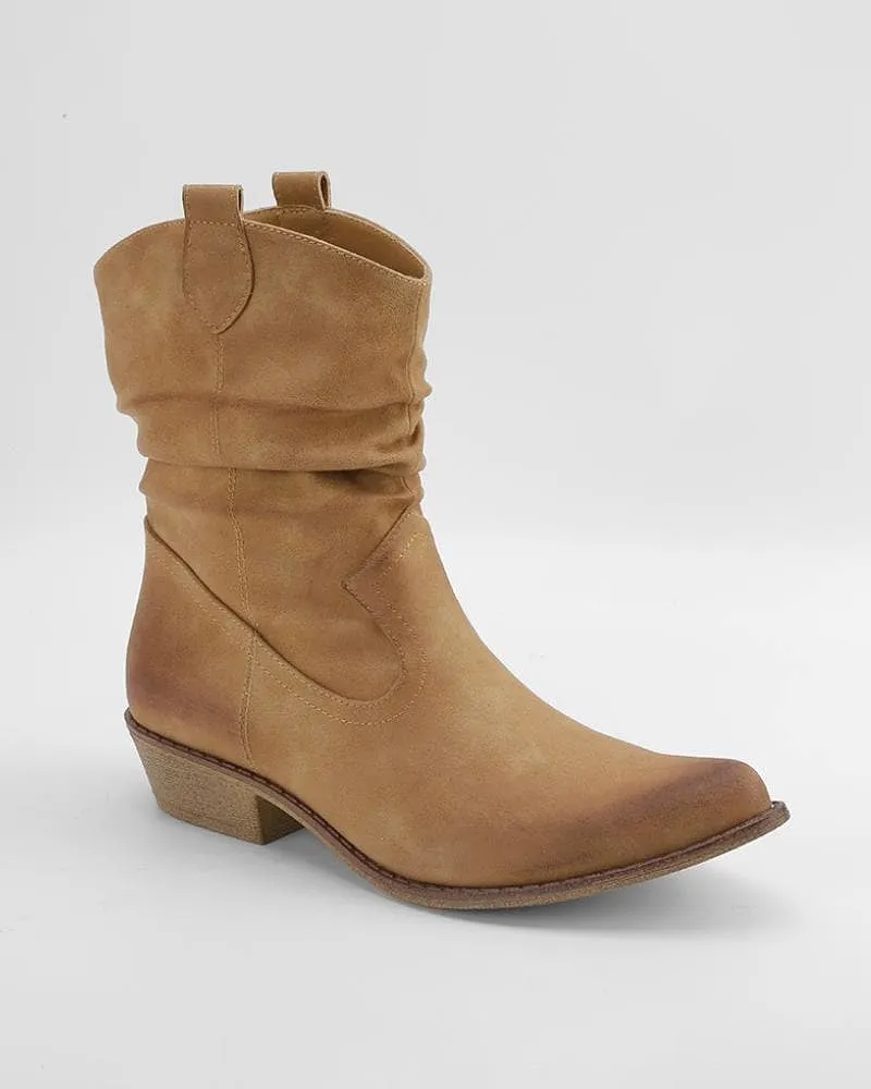 Daily Solid Color Zipper Ankle Boots