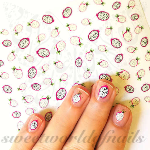 Dragon Fruit Nail Art Tropical Fruit Nail Stickers