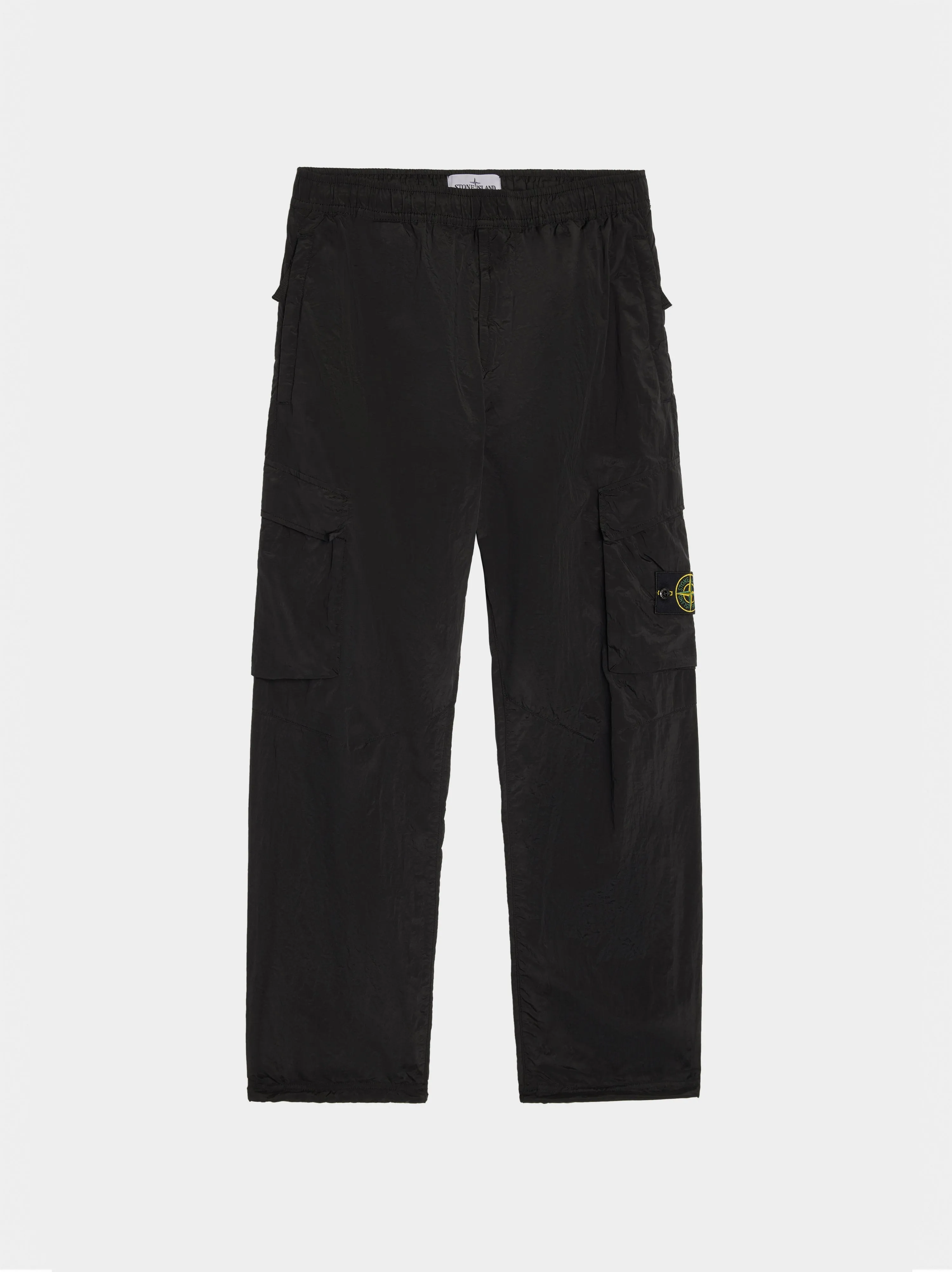 ECONYL Nylon Metal Cargo Pants, Black