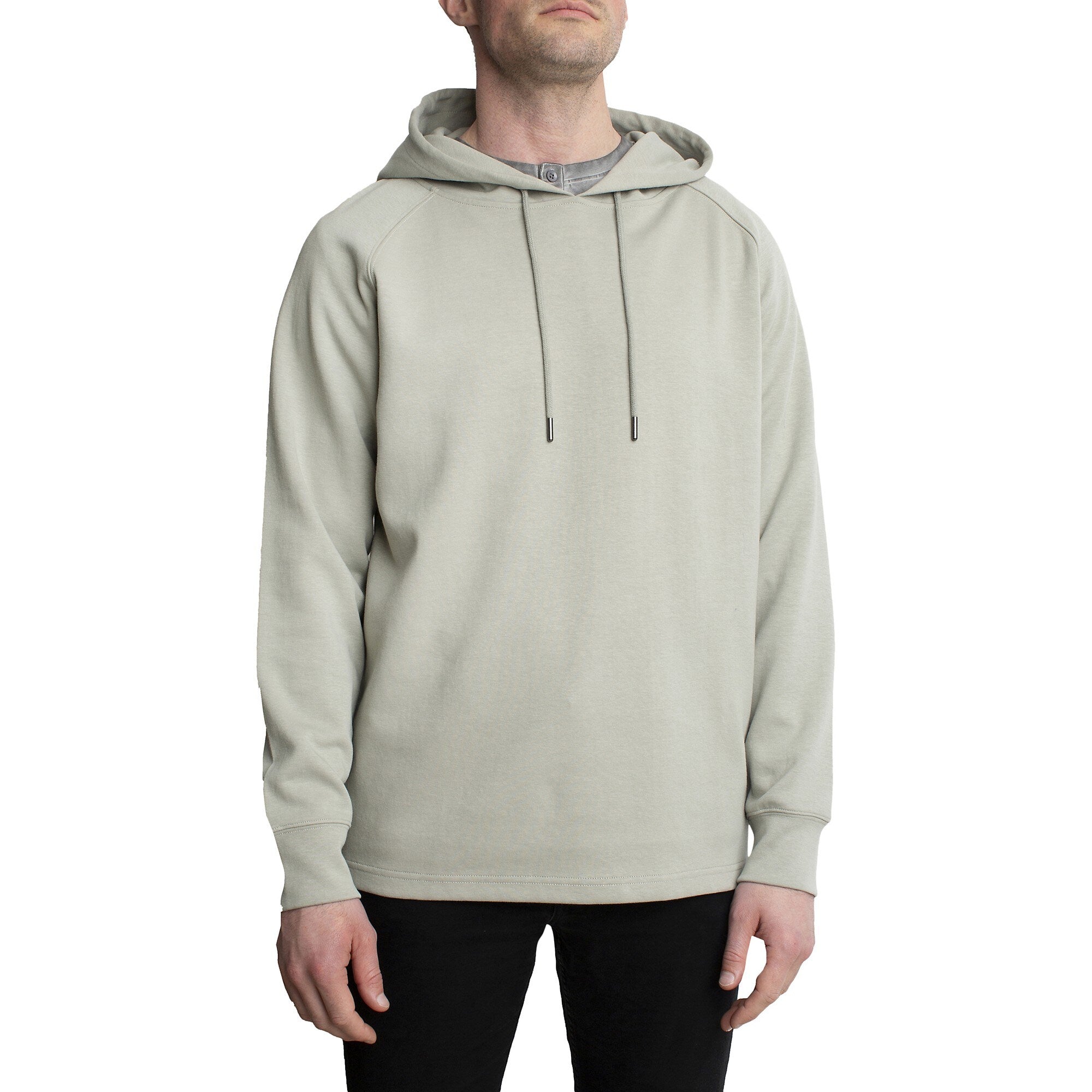 E+L Tech Mens Money Maker Mens Interlock Pullover Hoodie - PUTTY