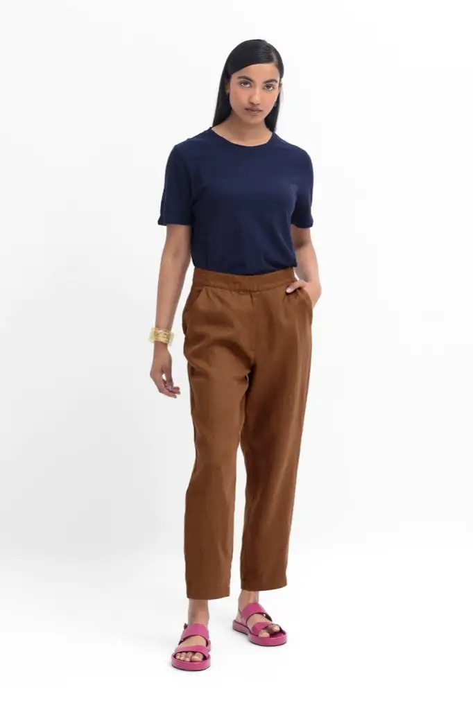 Elk The Label - Fiene Pants - Bronze Brown