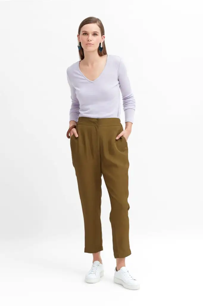 Elk The Label - Kiiltava Pant - Olive