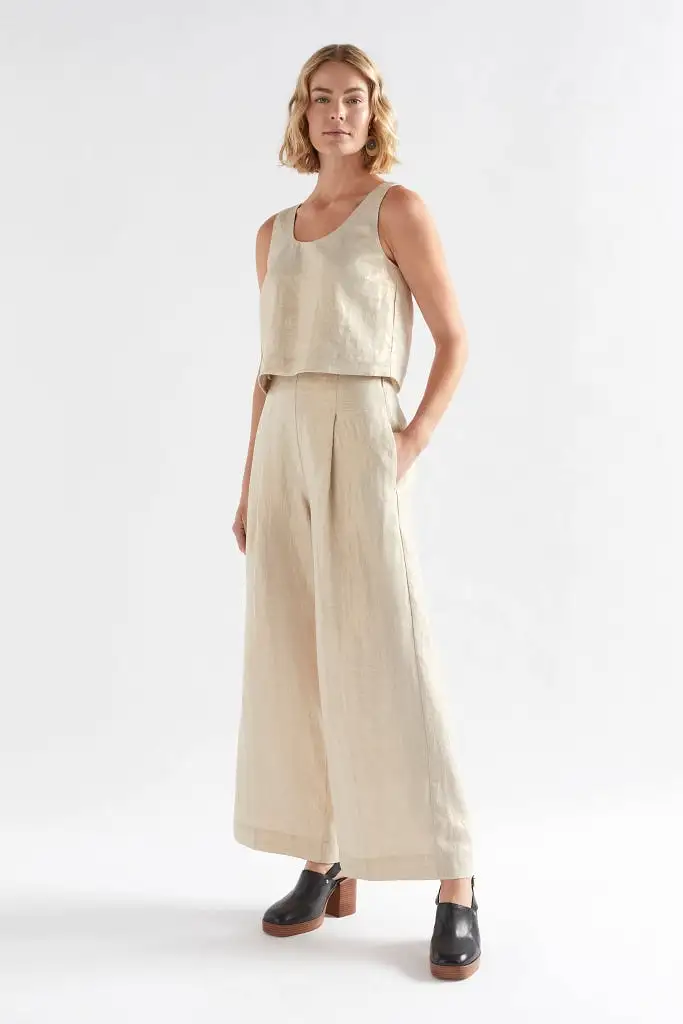 Elk The Label - Metalen Pant - Gold Linen