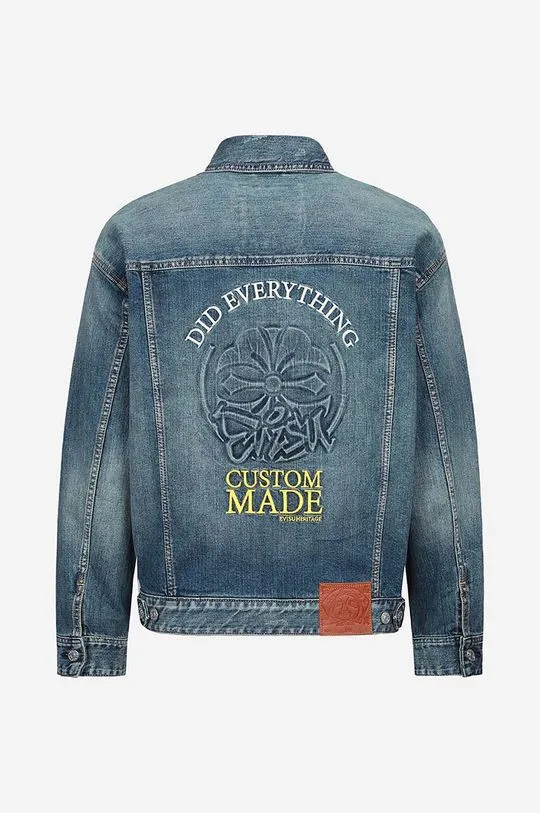 Evisu denim jacket men's blue color