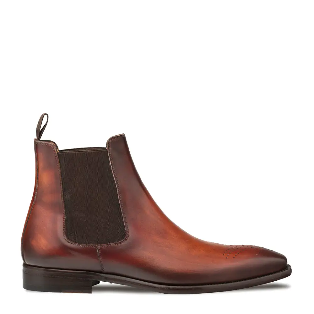 Galvez Patina Leather Chelsea Boot