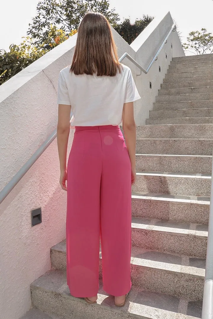 GET COSY SPLIT PANTS (BARBIE PINK)