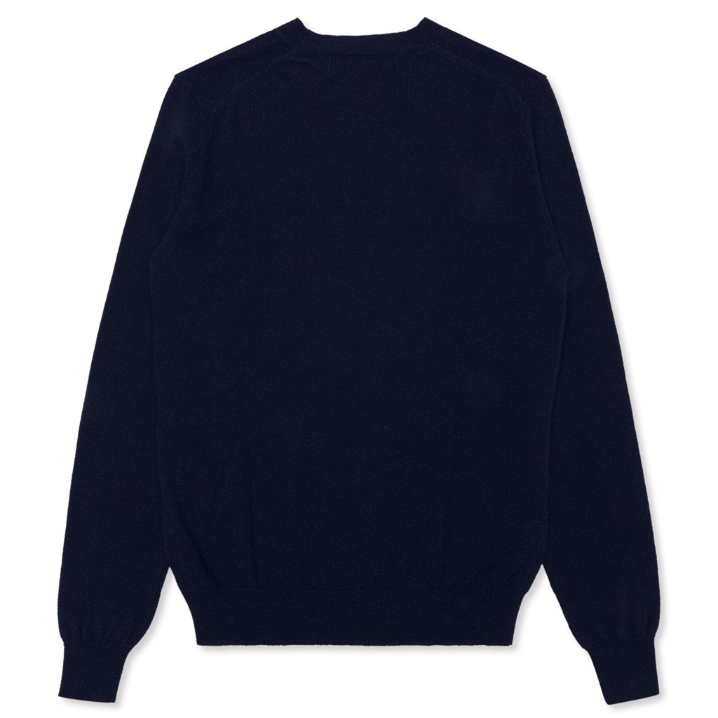 Gold Heart Sweater - Navy