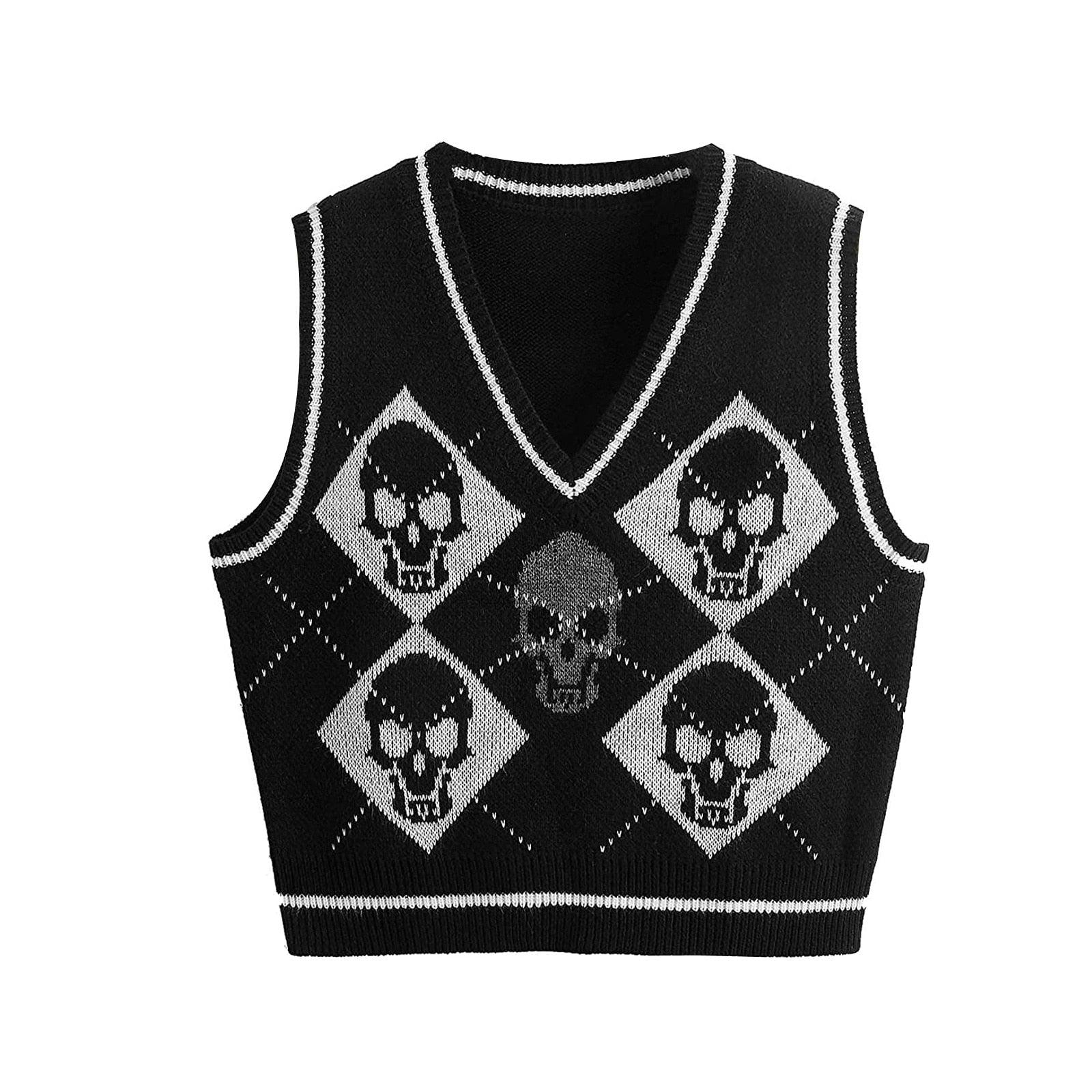 Gothic Knit Sweater Vest