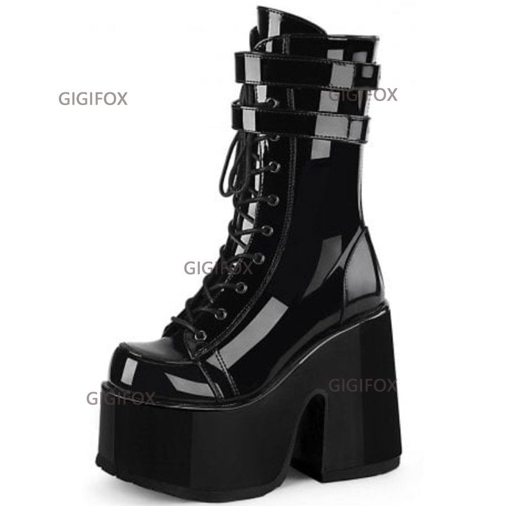 Gothic Style Extreme High Block Heels