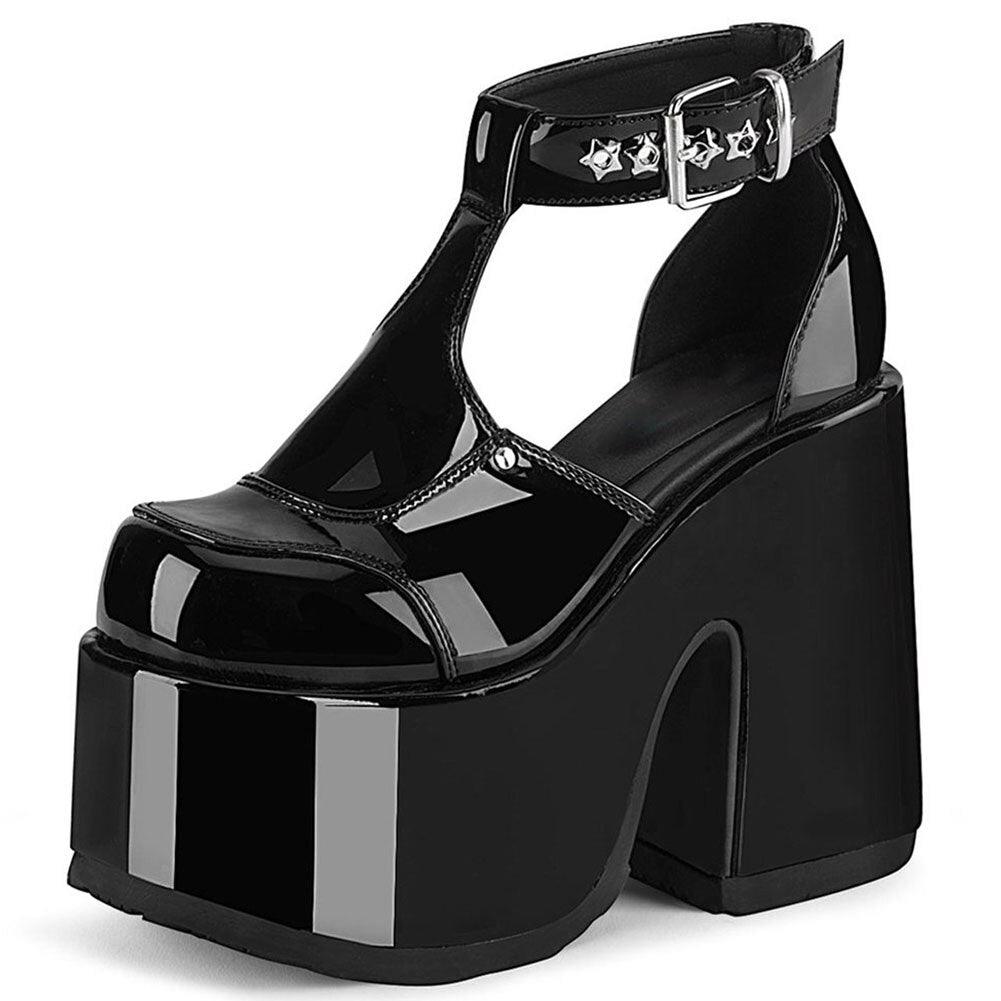 Gothic Style Extreme High Block Heels