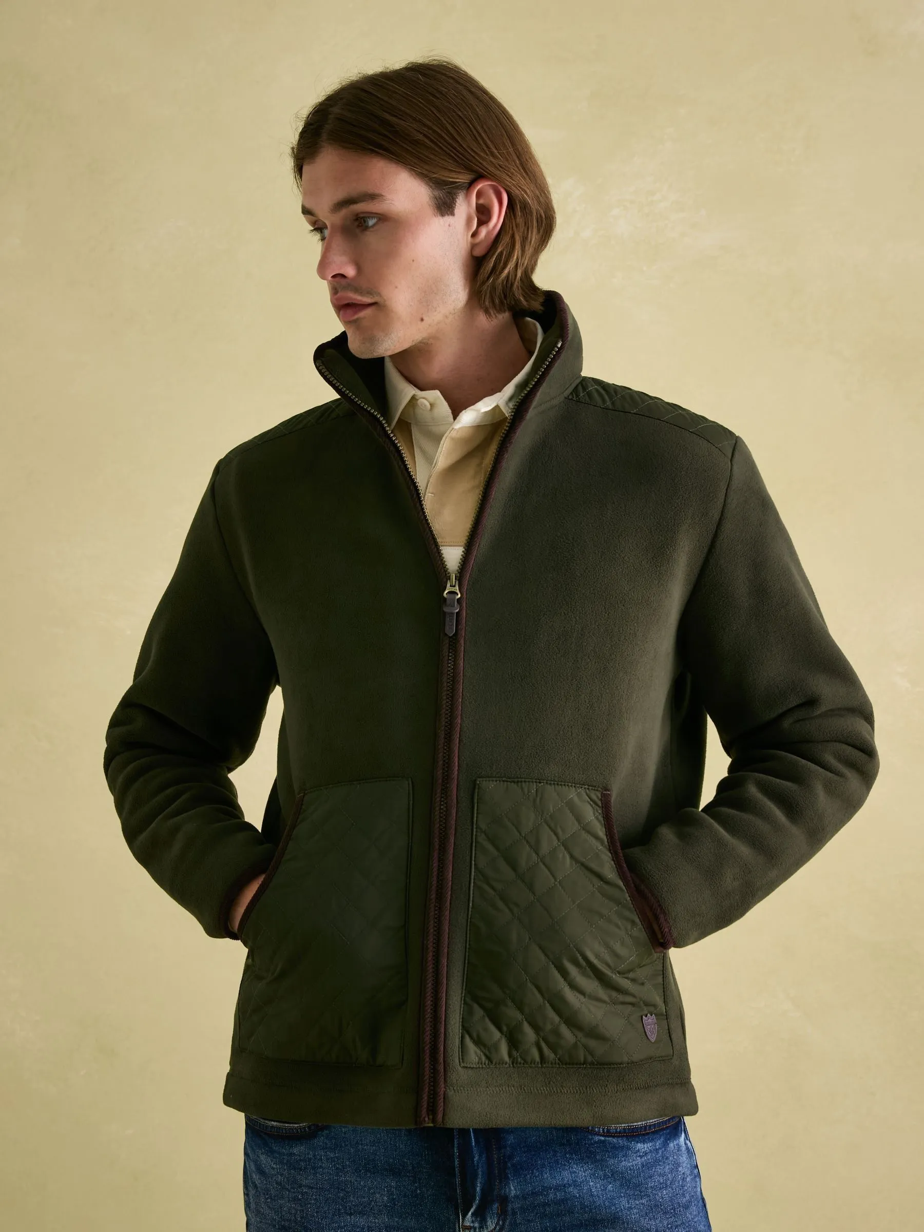 Green Full Zip Fleece Jacket