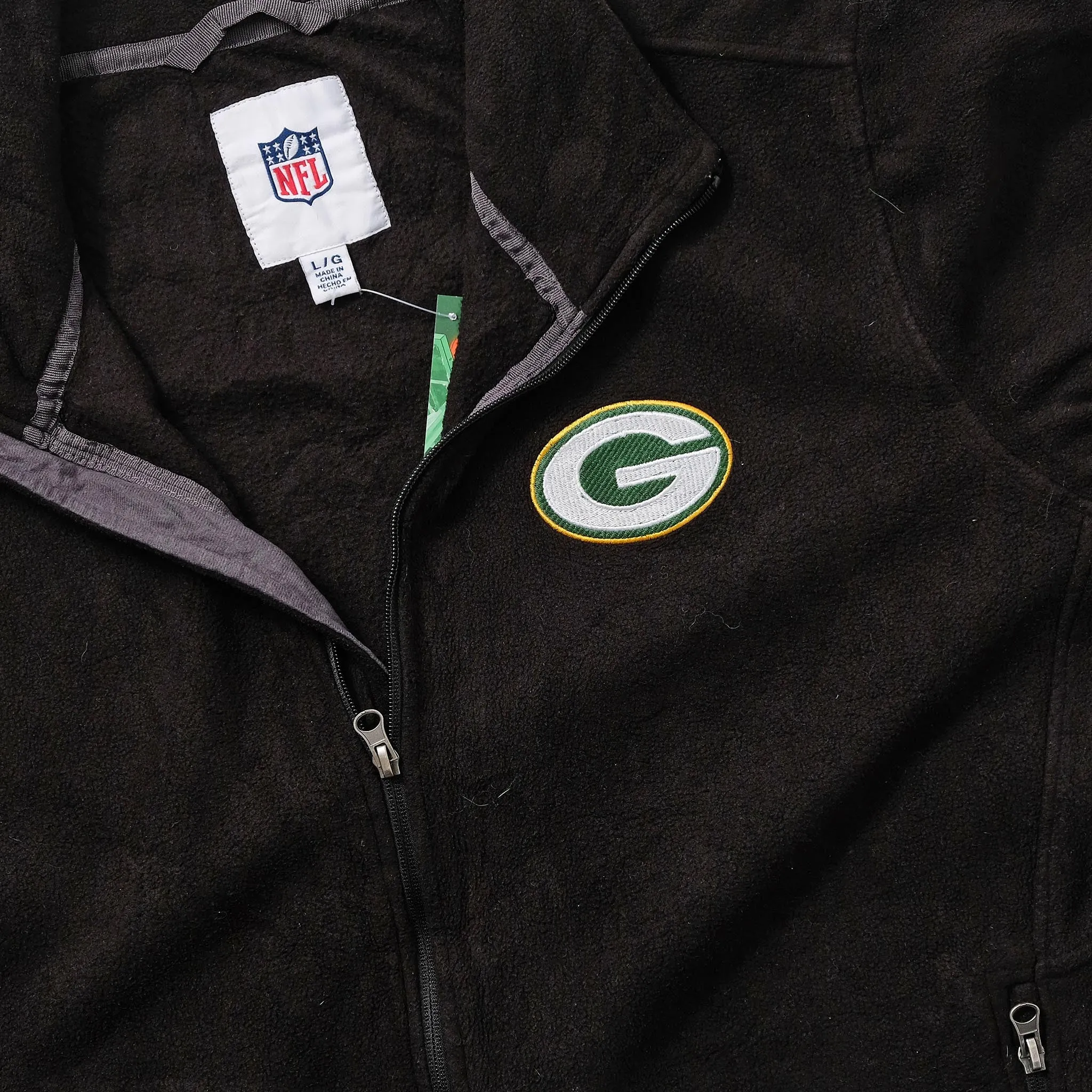 Greenbay Packers Fleece Jacket Large