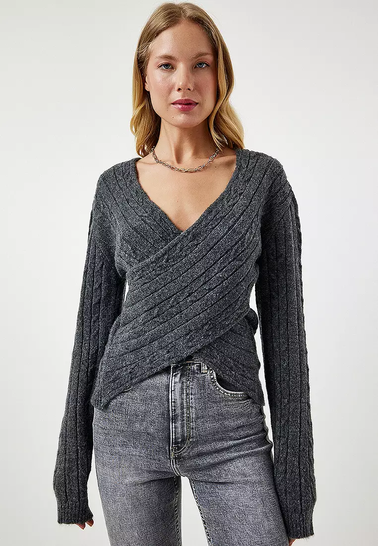 Happiness Istanbul Wrap Sweater