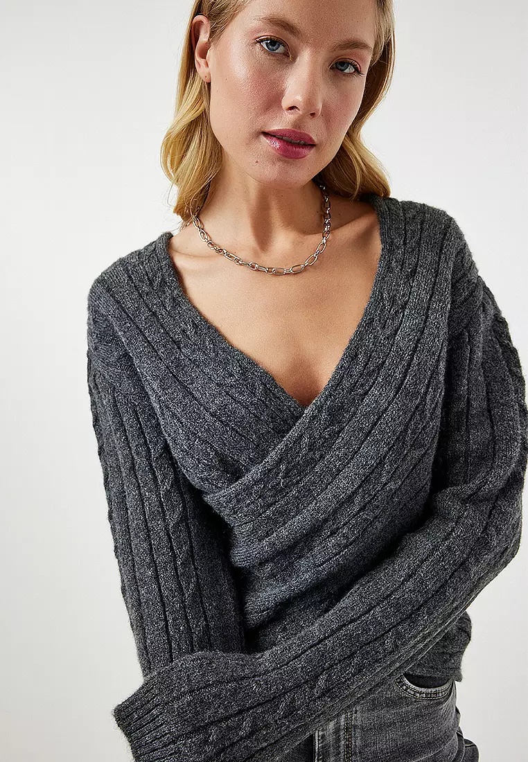 Happiness Istanbul Wrap Sweater