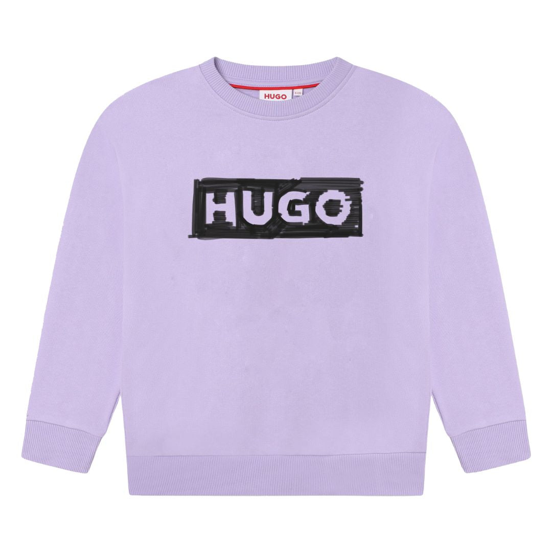 Hugo Sweater Logo Lilac