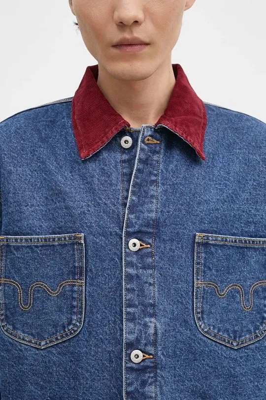 ICECREAM denim jacket Denim Chore men's navy blue color ICD007