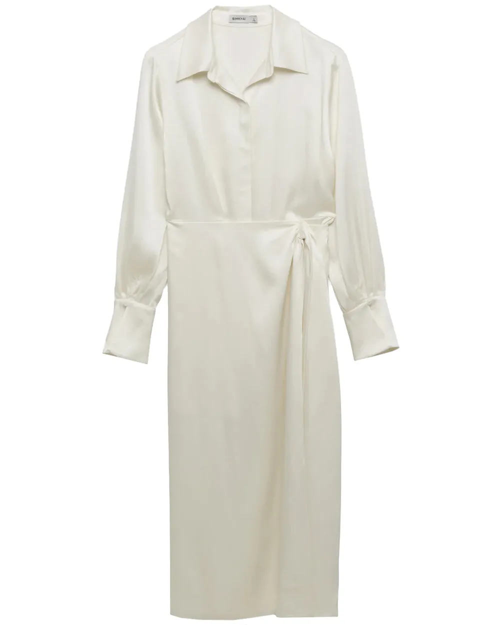 Ivory Samba Long Sleeve Draped Dress