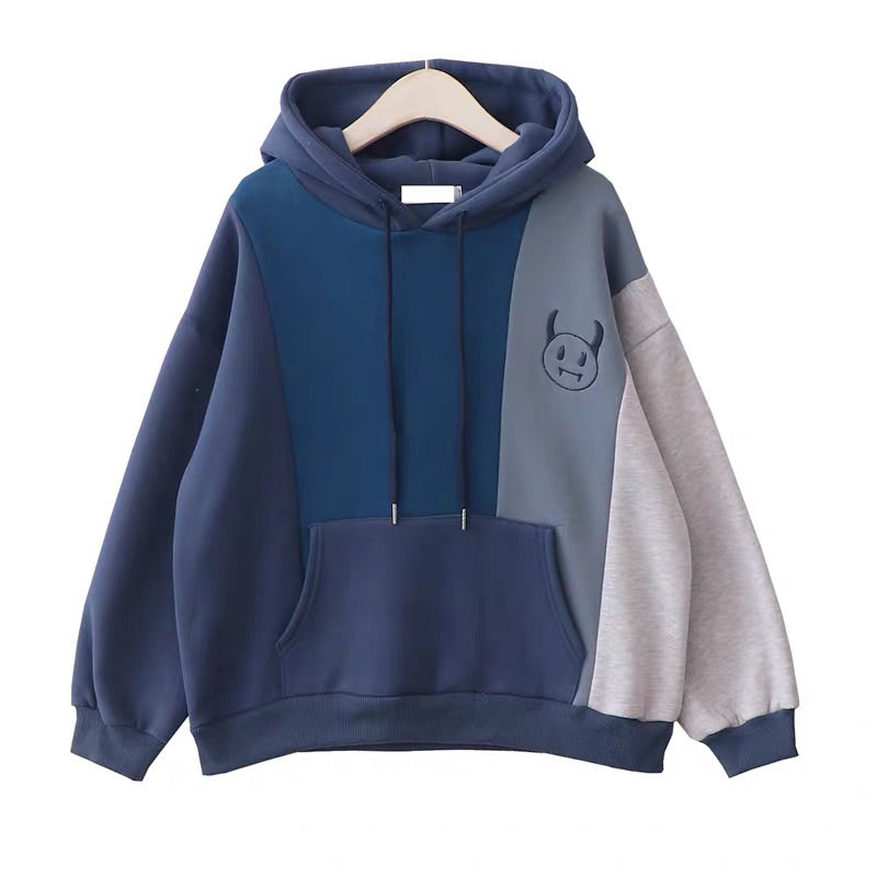 JAPANESE RETRO STITCHING HOODIE