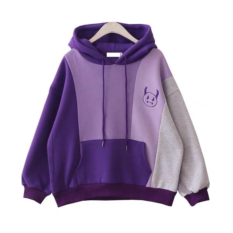 JAPANESE RETRO STITCHING HOODIE