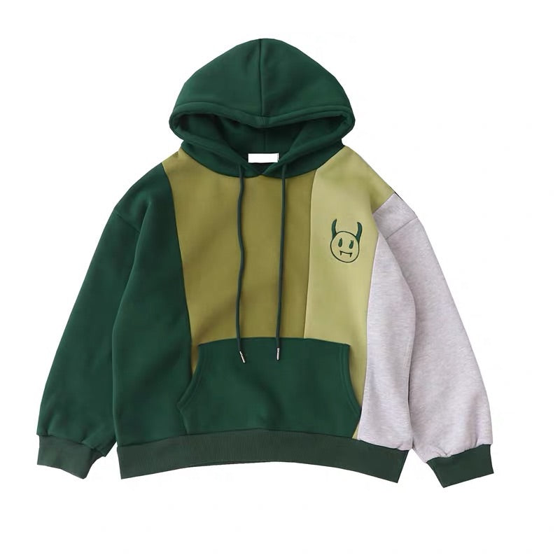 JAPANESE RETRO STITCHING HOODIE