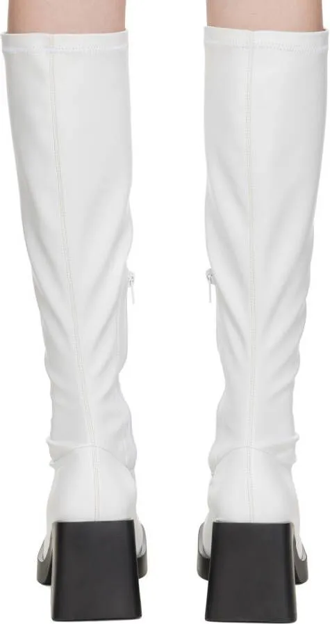 Justine Clenquet White Chloë Boots