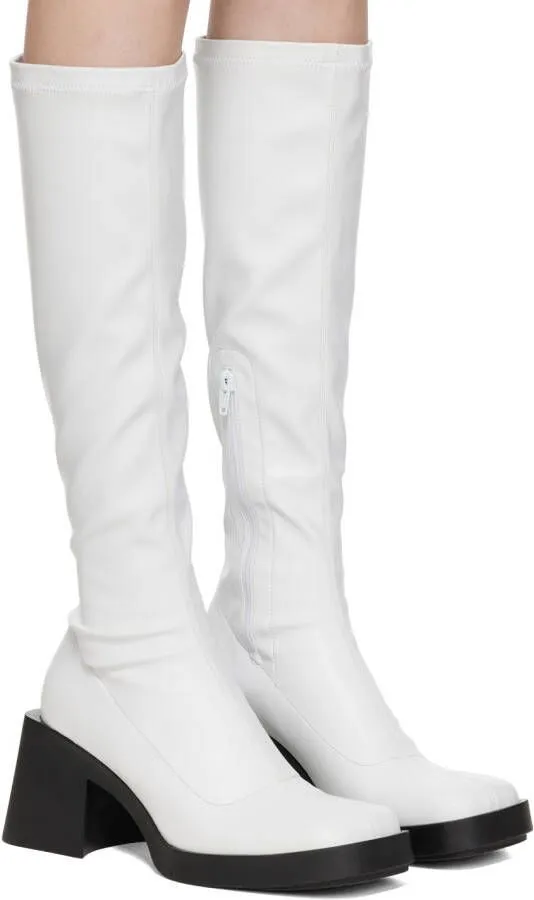 Justine Clenquet White Chloë Boots