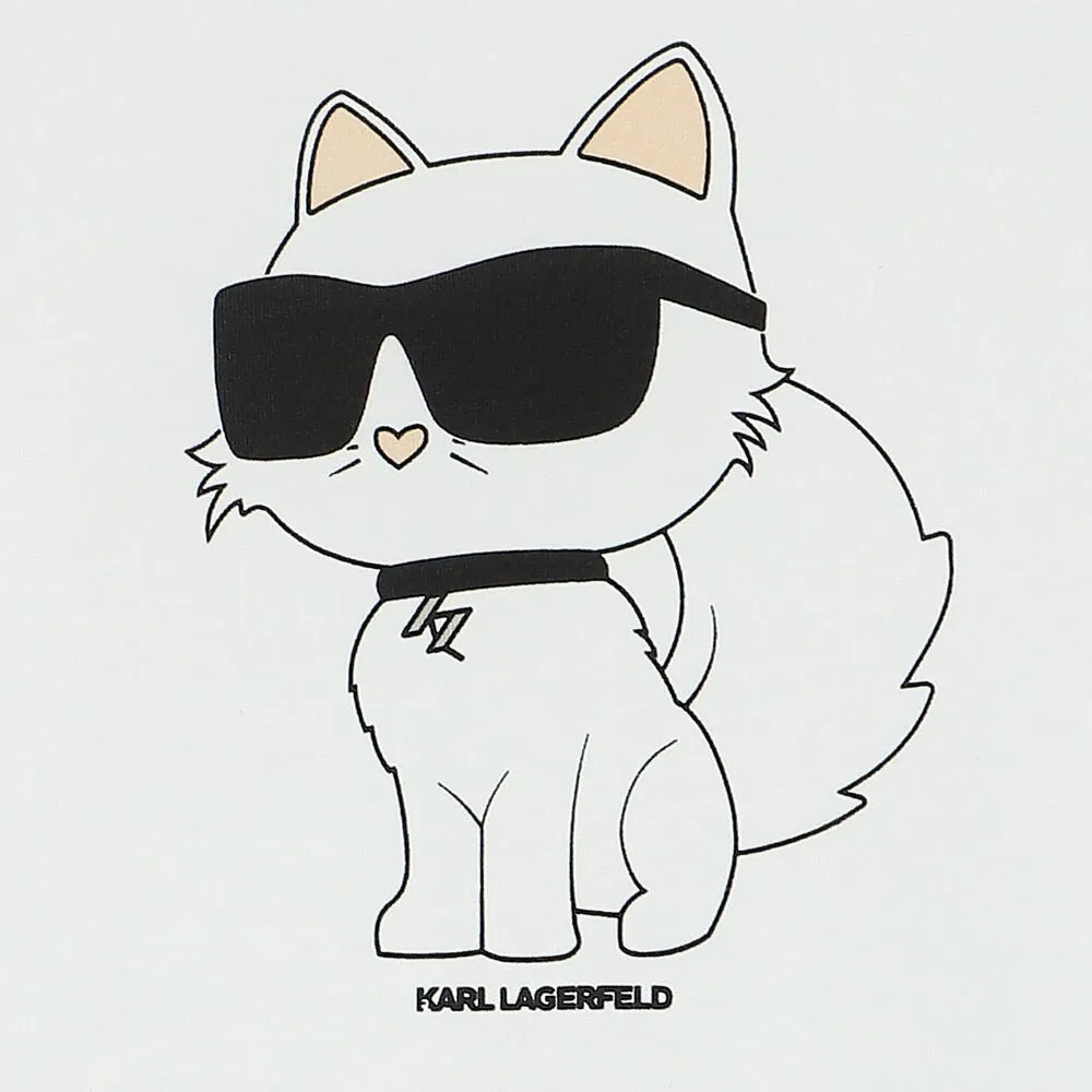 Karl Lagerfeld T-Shirt Cat Logo White