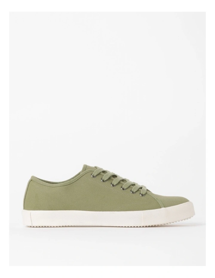 Kenji Lance Canvas Sneaker in Khaki