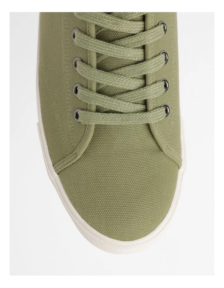 Kenji Lance Canvas Sneaker in Khaki