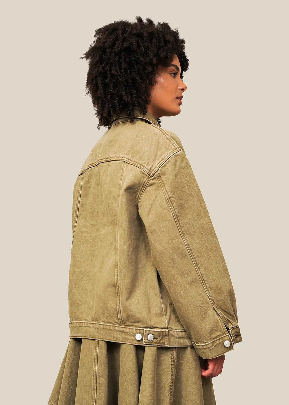 Khaki Homage Longline Jacket