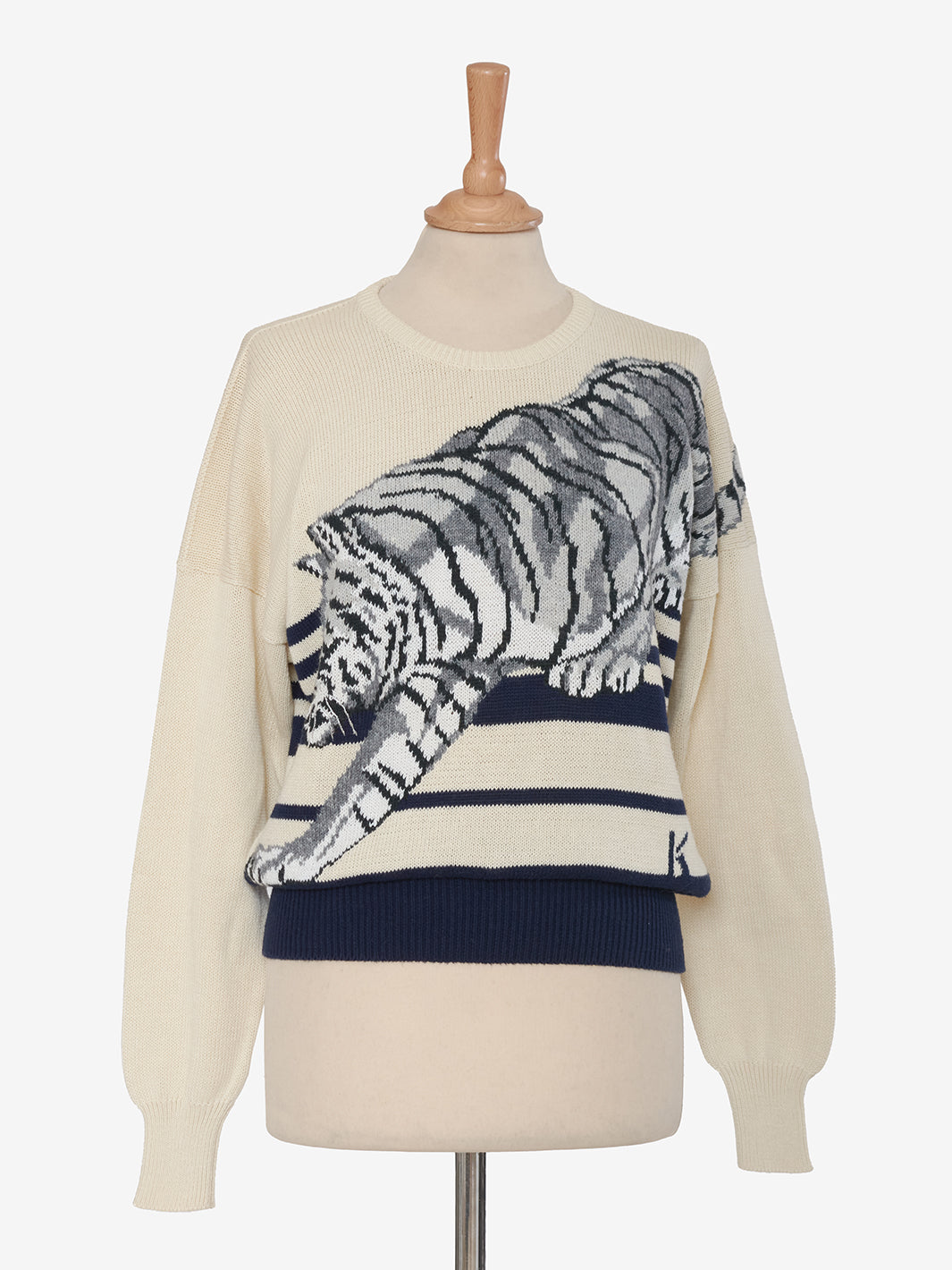 Krizia Tiger Embroidery Sweater