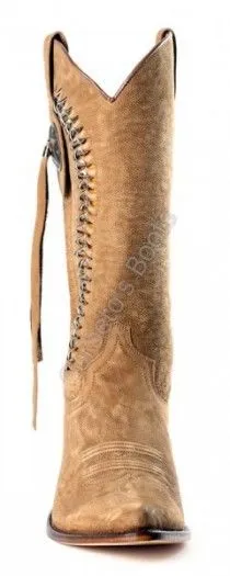 Ladies Sendra Boots beige cow leather cowboy boots