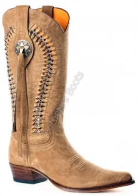 Ladies Sendra Boots beige cow leather cowboy boots