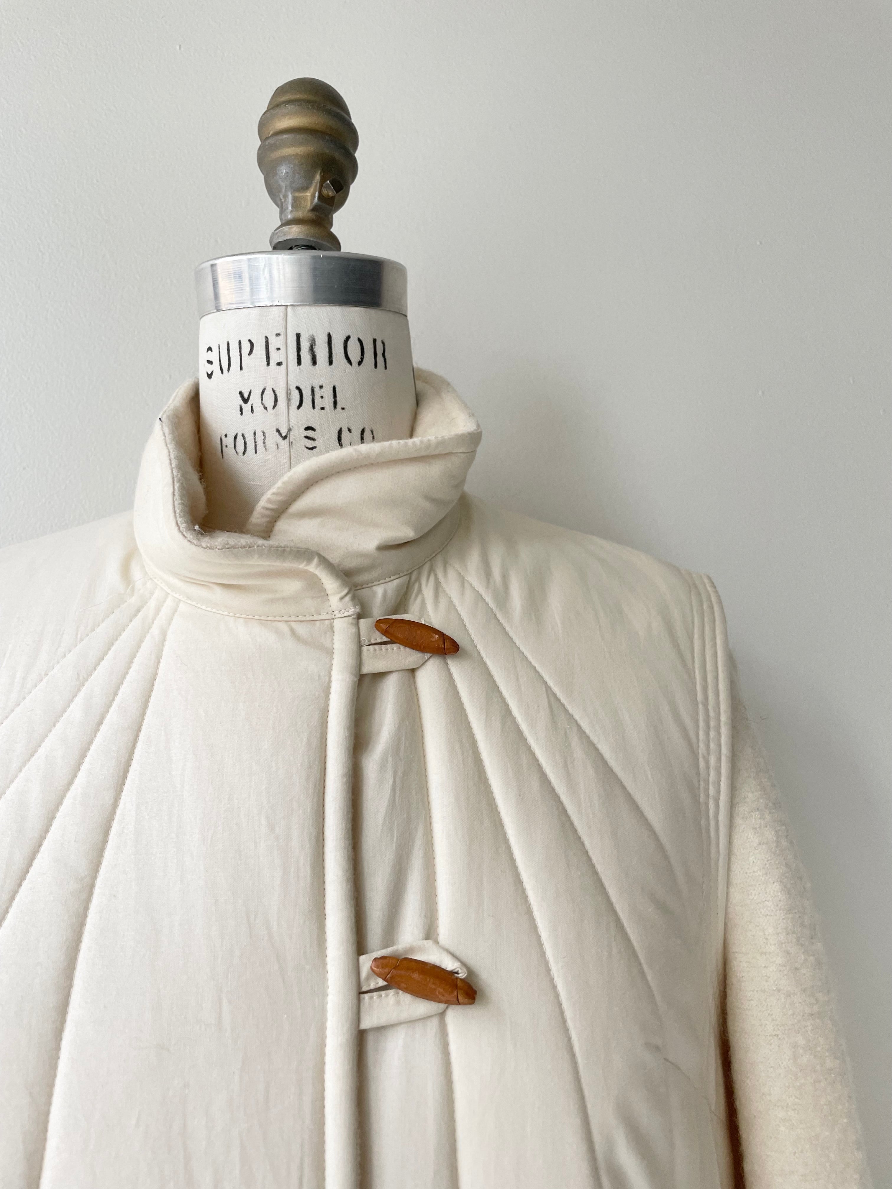 Laraaji Quilted Cotton & Wool Coat