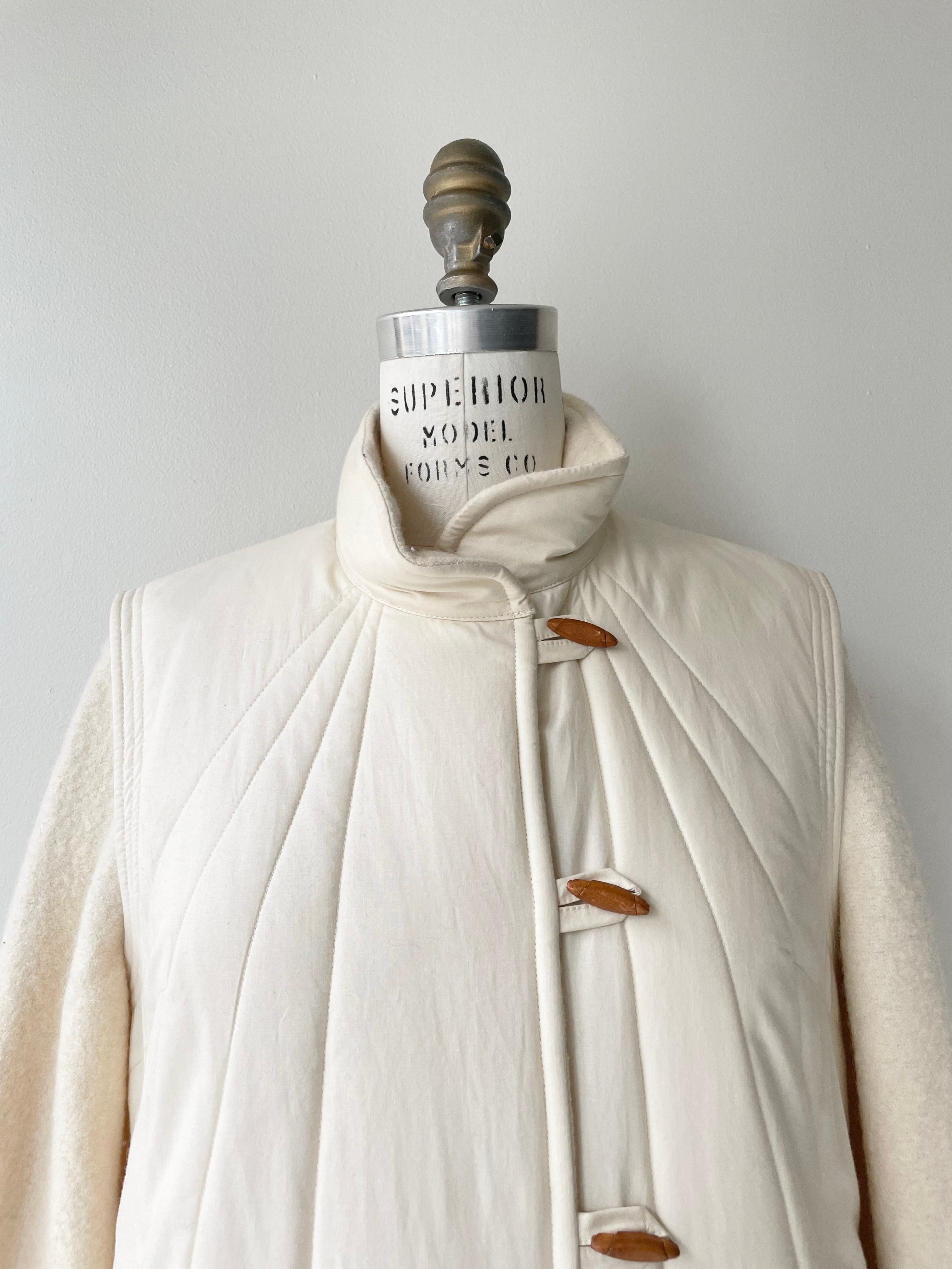 Laraaji Quilted Cotton & Wool Coat