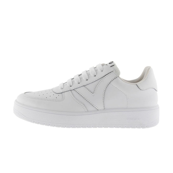 LEATHER MADRID SNEAKER Man Blanco